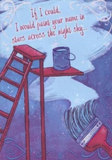 Paint the Night Sky Wife Valentines Day Card by Designer Greetings