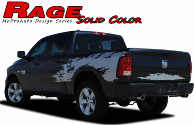 2009-2018 for Dodge Ram RAGE Solid Color Truck Bed Vinyl Graphics Decals Stripe