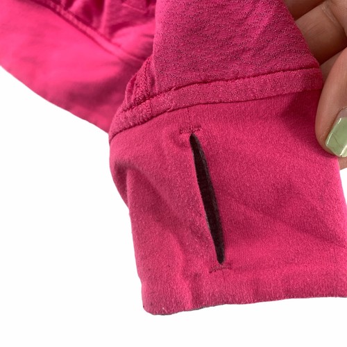 Ivivva Lululemon Reversible Full Zip Hooded Jacket Athletic Pink Gray Girls 12 - Picture 5 of 9