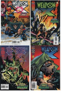 Weapon X The Age Of Apocalypse 1 2 3 4 Comic Book Set Wolverine