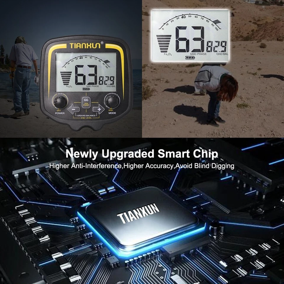 Professional TX 850 Metal Gold Detector Underground Pinpointer Search Finder - image 4 of 4