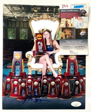 KATE DOUGLASS SIGNED 8X10 PHOTO 2024 OLYMPICS SWIMMING USA PARIS VIRGINIA JSA