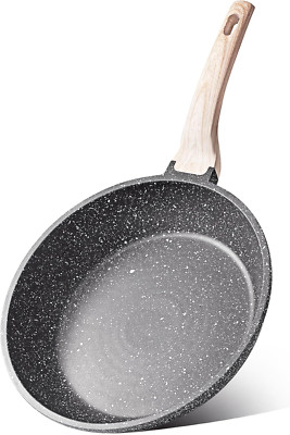 8-Inch Nonstick Granite Frying Pan Skillet, PFOA-Free Egg Omelet Pan, Induction