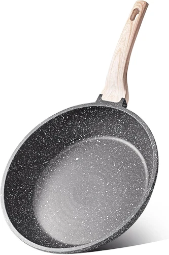 8-Inch Nonstick Granite Frying Pan Skillet, PFOA-Free Egg Omelet Pan, Induction