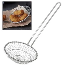 Hicook Stainless Steel Kitchen Spider Strainer Skimmer Ladle Food Dumpling No...
