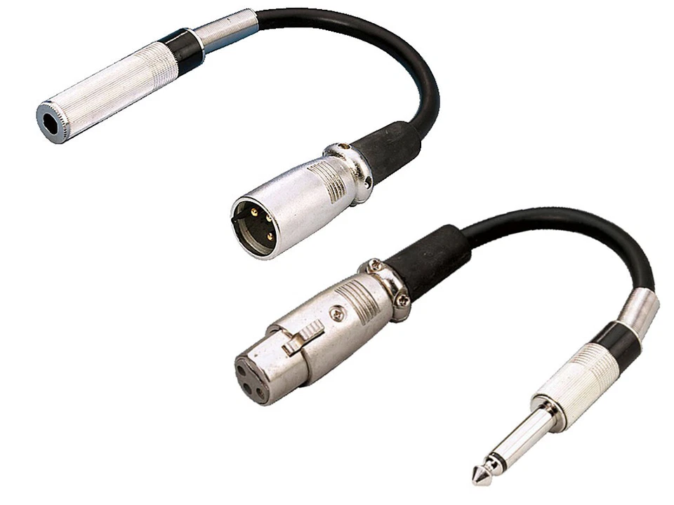 MONACOR Cable adaptador de audio conector jack de 6,3 mm / acoplamiento a conector XLR / acoplamiento