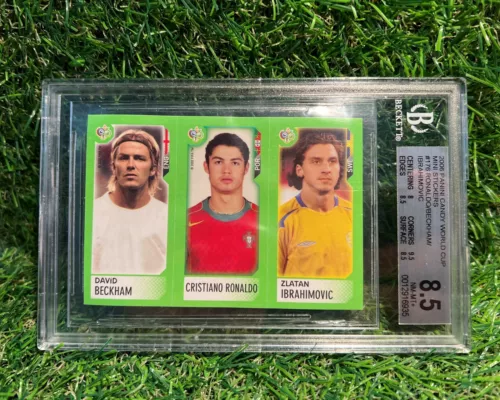 Panini Candy Sticker Beckham/Ronaldo/Ibrahimovic World Cup Germany 2006 - Graded