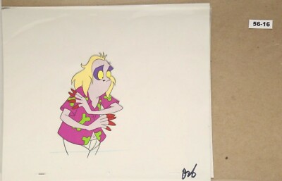 Beetlejuice Original Production Drawing And Cel 56-16 Used Cond.