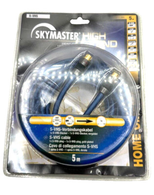 Skymaster Audio  1 x Scart auf 1 x Chich 5,0 m Vergoldet High End G624