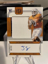 2024 National Treasures Collegiate Ja'Tavion Sanders Silhouettes Signature 10/49