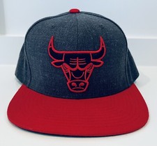 Adidas Chicago Bulls Red Gray Grey Black NBA Basketball Wool Cap Hat Snapback