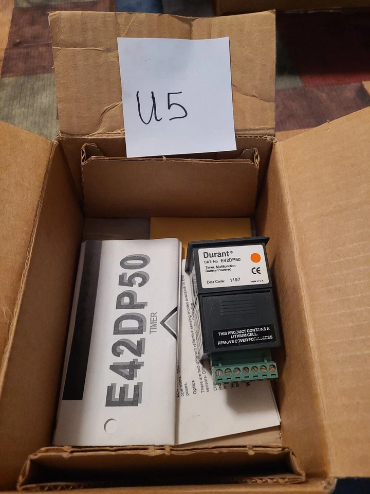 Durant E42DP50 Timer Multi-Functioning LCD Panel Mounting - Image 3 of 3