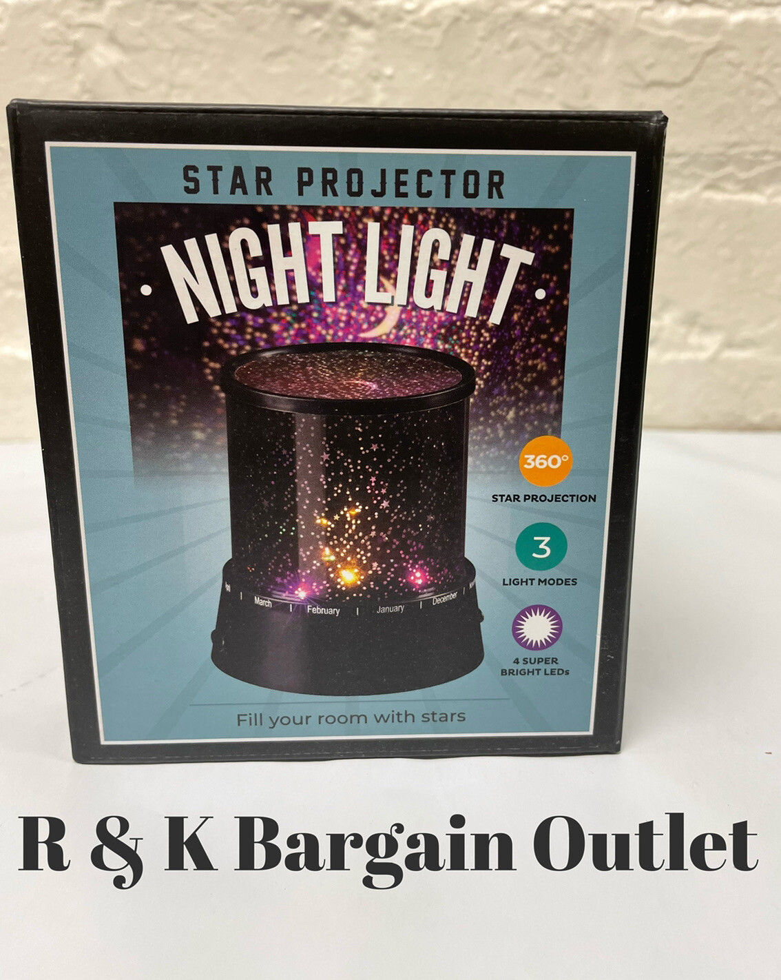 Happy Hour LED Starry Night Sky wall Projector Lamp Star Night Light Cosmos