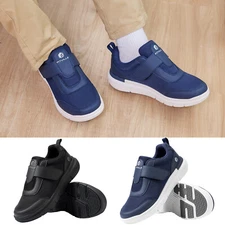 FitVille Men Diabetic Shoes Wide Toe Slip-On Swollen Feet Neuropathy Pain Relief