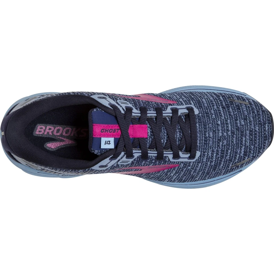 Brooks Ghost 14 Womens Running Shoes - Blue - Image 4 of 4