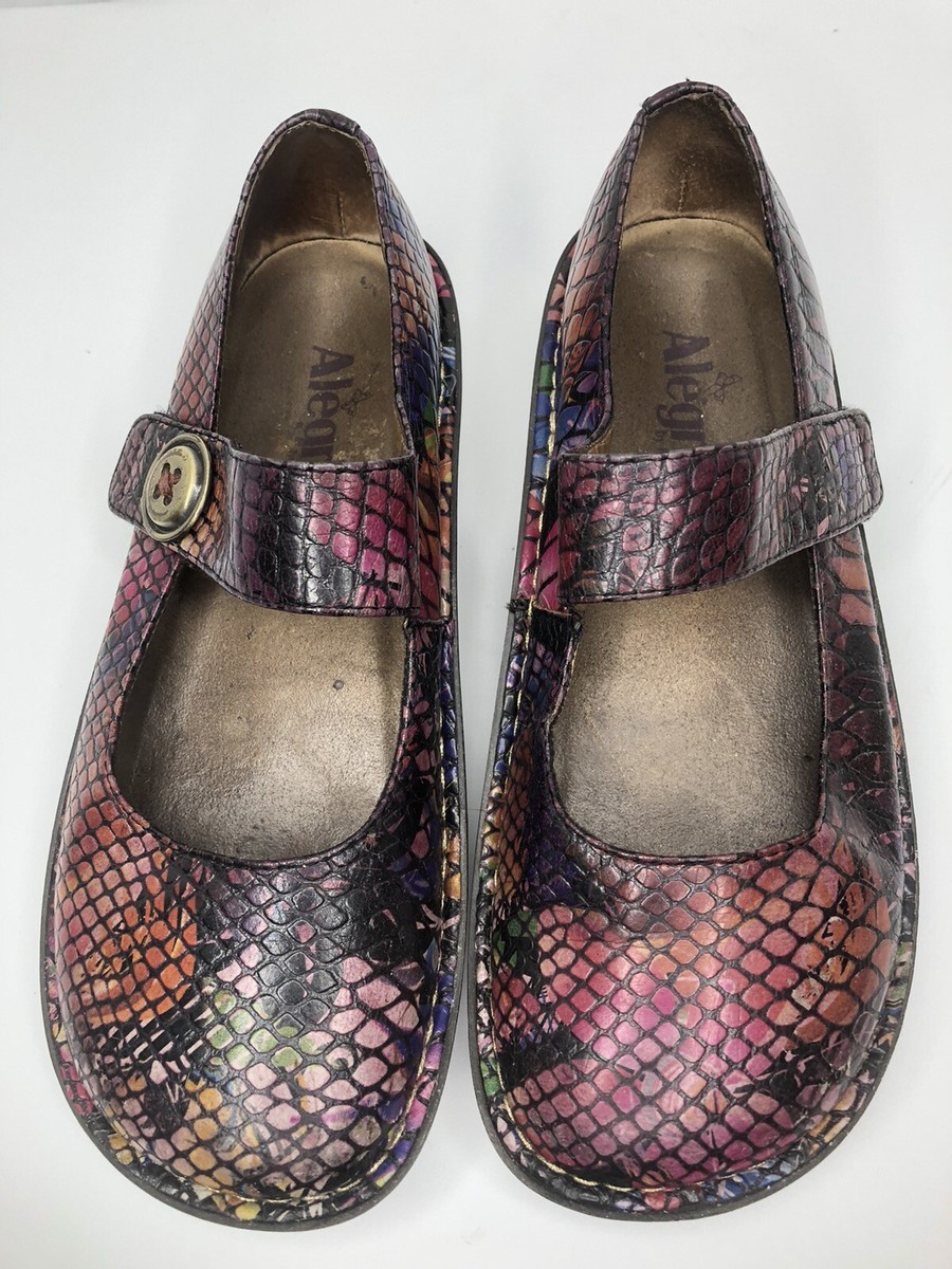 Alegria Paloma Women's Multi Color Shoes Sz 37 Comfort Nurse