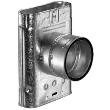 DuraVent 4GWT 4" Inner Diameter-Type B Oval Gas Vent-Double Wall-Standard Tee