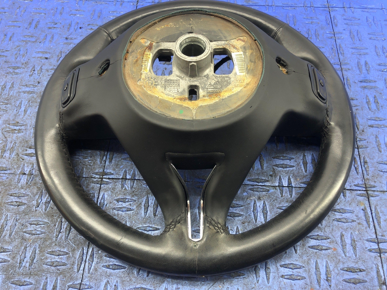 2014-2021 MASERATI QUATTROPORTE BLACK LEATHER STEERING WHEEL W/ WOOD TRIM 2015
