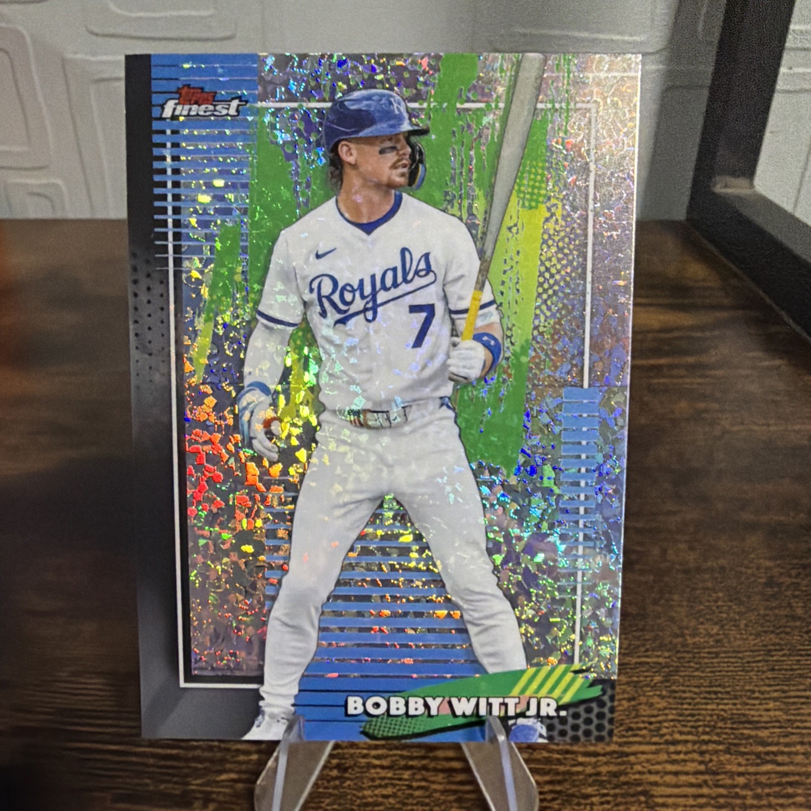 2026 Topps Finest #7 Mini Diamond Refractor Bobby Witt Jr Kansas City Royals