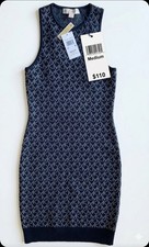 Michael Kors MK Logo Jacquard Tank Dress Size: Size Medium NWT