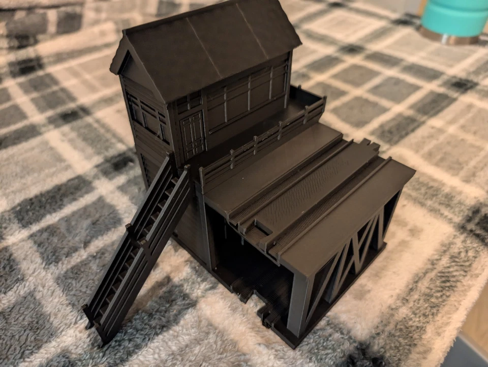 TOMY Thomas Trackmaster ABIERTO Caja de Señal de Doble Nivel Impresión 3D Pista Personalizada Plarail Foto 2 de 4