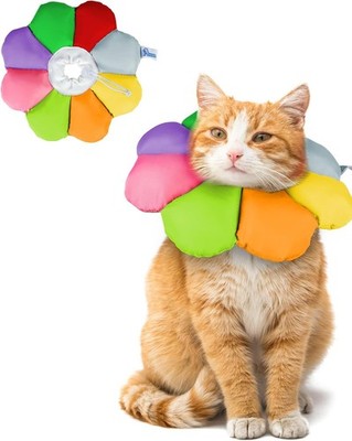 ANWA Cat Cone Collar Soft Waterproof Cat Recovery Collar Adjustable Soft Cone...