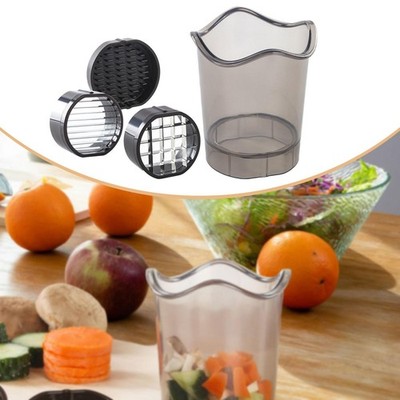 Tassenschneider Mehrzweck Home Essentials Gemüse Würfelschneider Obstzerkleinerer Tasse Küche