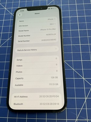 Apple Iphone 12 pro max unlocked 128gb E559