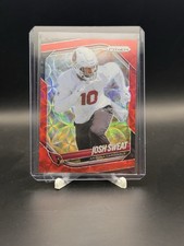2025 Panini Prizm Choice # 4 Josh Sweat RED CHOICE PRIZM /20