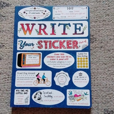 Piccadilly Write Your Sticker Guided Journal Sticker Journal Sticker Book