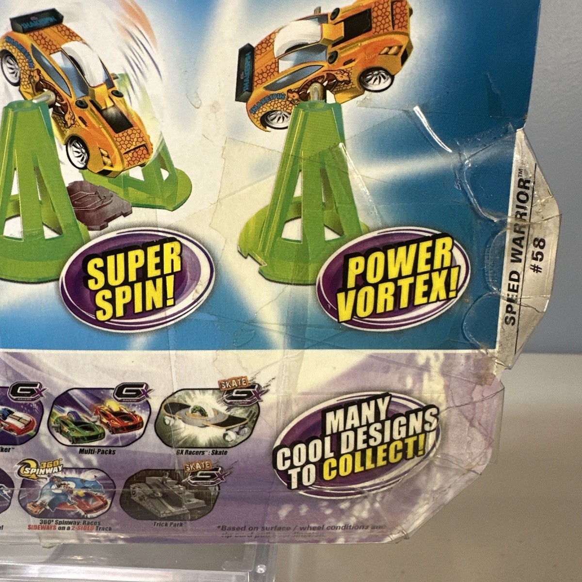 GX Racers Gyro STUNT SIDE SPIN Series 3 #11 SPEED WARRIOR 2009 NIB