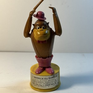 Vintage Magilla the Gorilla Push Button Puppet Hanna Barbera Toy 1960's