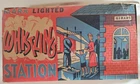 1940s/50s Marx Whistling Train Station Original Box