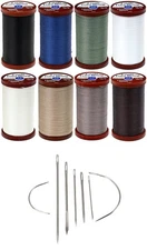 8 Color Bundle of Coats & Clark Extra Strong Upholstery Thread - 150 Yards Ea...