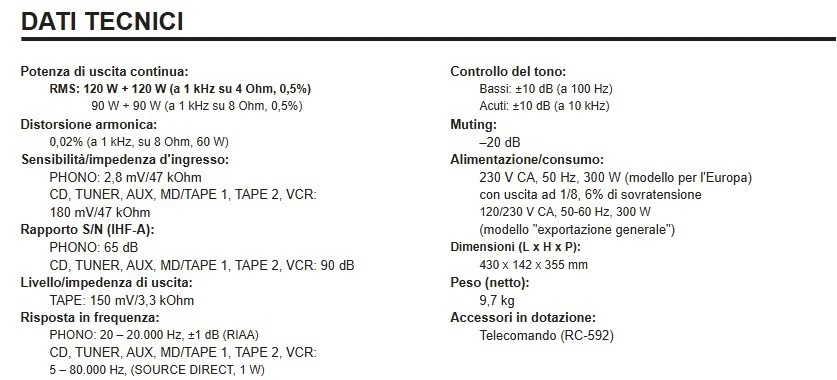 Amplificatore hi fi usato teac A-R600 integrated stereo - Immagine 4 di 4
