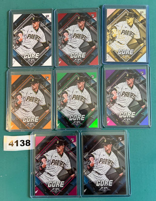 Rainbow Run 9 Mackenzie Gore RC 2022 Topps Fire, Inc. Rare Black ONYX, /25 /99 +