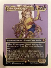 MTG Celes, Rune Knight Borderless Regular #0201 Commander: Final Fantasy M NM