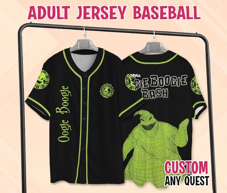 Oogie Boogie Bash Nightmare Before Xmas Halloween Baseball Jersey Shirt