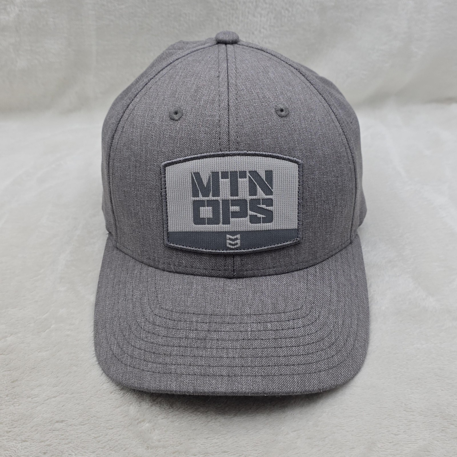 MTN OPS Hat Cap Snap Back Gray Logo Patch Mens Ad… - image 1