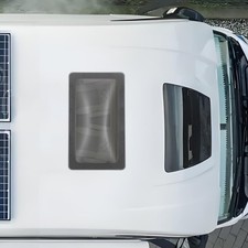 18" x 34" Black Polycarbonate RV Trailer Skylight - UV & Weather Resistant