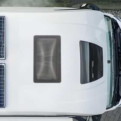18'' x 34'' Black Polycarbonate RV Trailer Skylight - UV & Weather Resistant