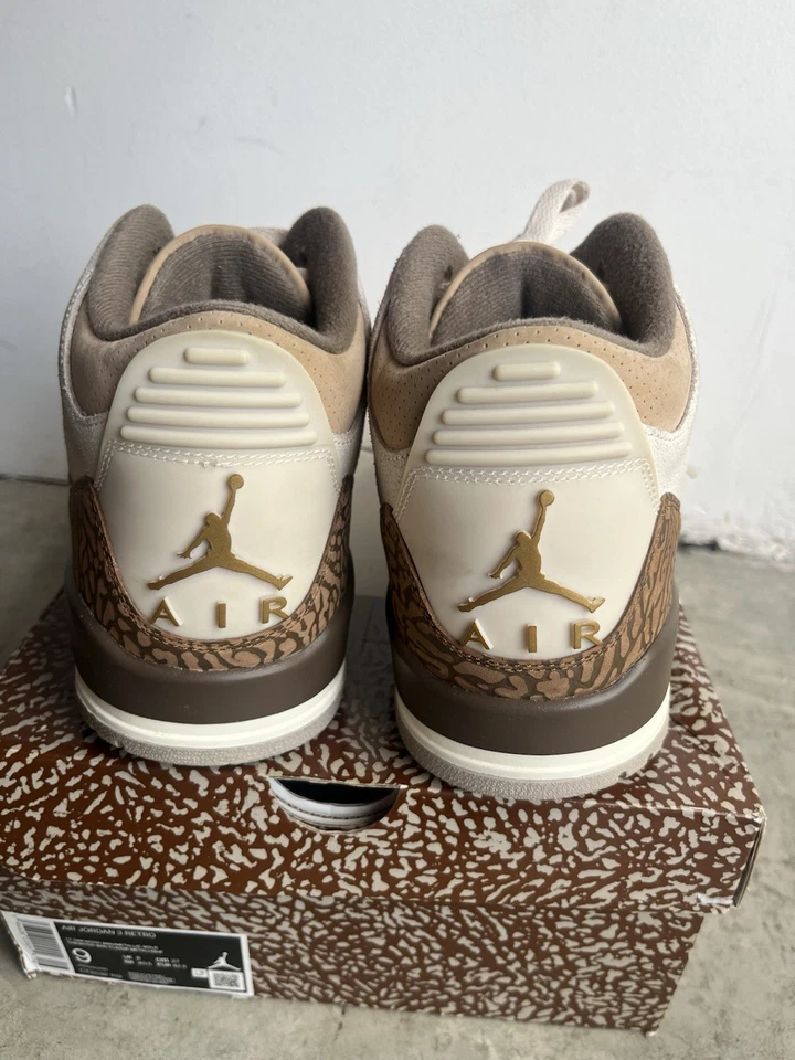 Nike Air Jordan 3 Retro Palomino Orewood Marrón Moca CT8532-102 Talla 9 Cemento Foto 4 de 4