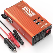 600W Power Inverter DC 12V to 110V AC Car Plug Adapter with 30W PD USB-C   18