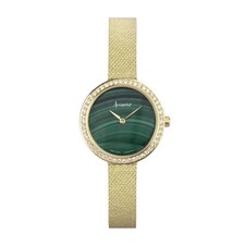 Accurist Jewellery 28mm Womens Round Gold Analogue Watch with Gold Mesh Strap