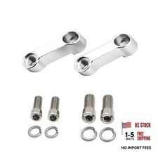 Silver 10mm 8mm Mirror Mount Adapter Extenders for Motorcycle Mirror Extenders