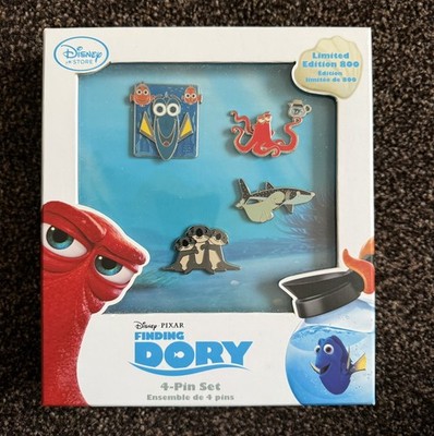 Disney Finding Dory Pin Set, UK Disney Store, 2016, Pin Collector, LE800 