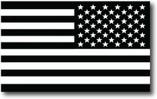 Magnet Me Up Reversed Black and White American Flag 3x5 Inches, Black,white 