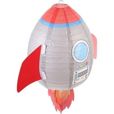 Rocket Lamp Space Lampshade Lanterne Suspendue Papier Mignonne Lanternes - Photo 1/4