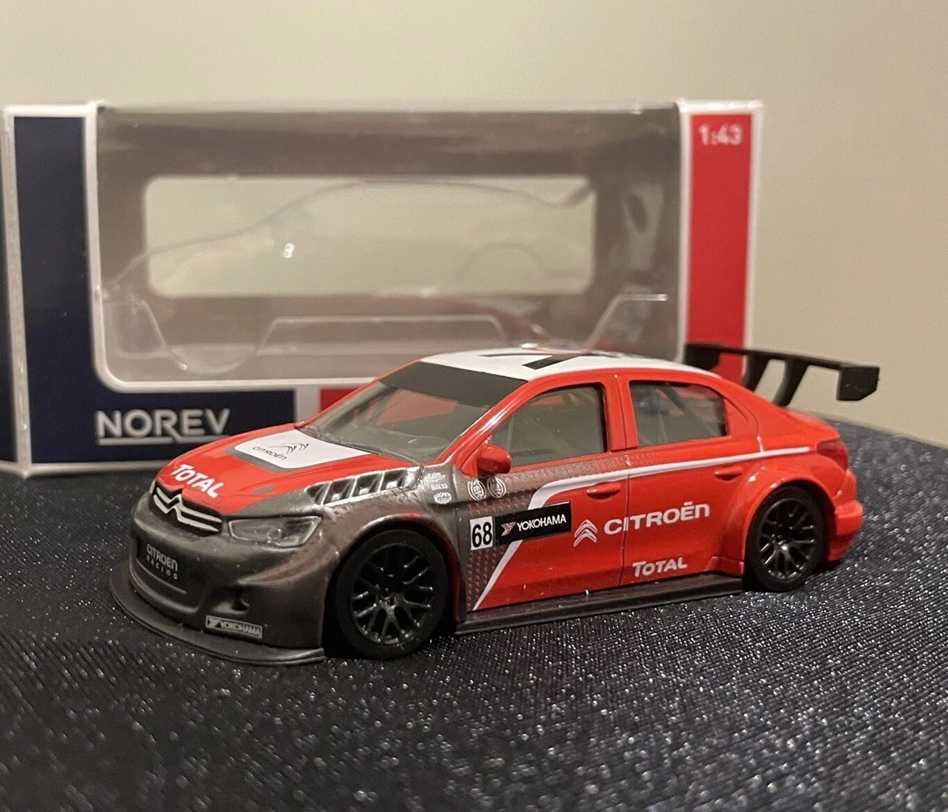 Diecast Norev Citroen C-Elysee WTCC Yvan Muller 1/43 1:43 Red 2018 New