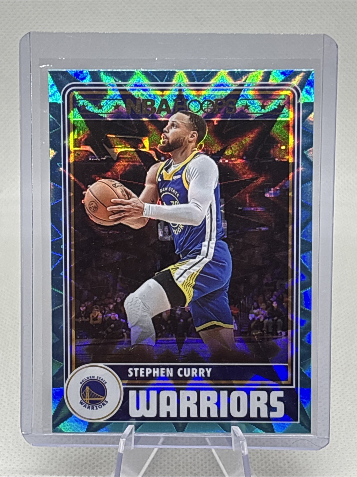 2023-24 NBA Hoops Tribute Stephen Curry #292 Teal Explosion Warriors FHOF NM+